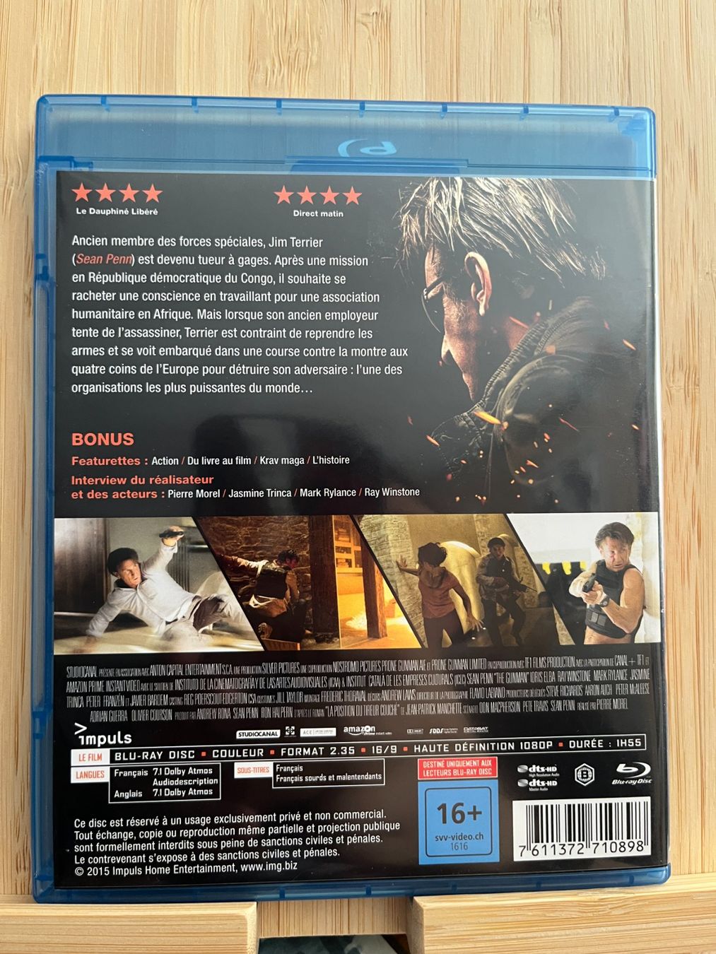 Tutti i DVDs: Gunman (2015, Sean Penn, Blu-ray) – Usato da Vevey venduto da zecollector 1