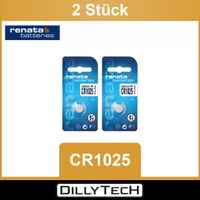 Renata CR1025 Lithium Knopfzellenbatterie - 2 Stk.