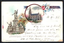 Litho Basel, St. Jacobsdenkmal, St. Elis