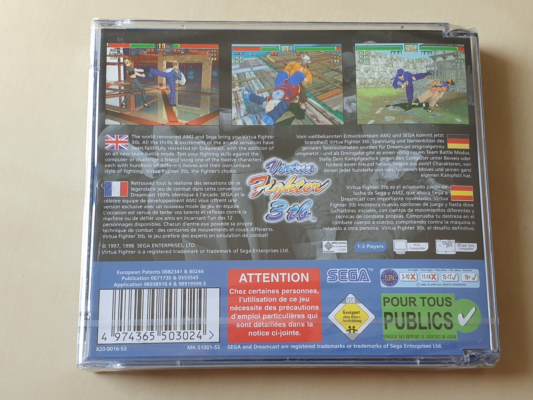 Sega Giochi: Virtua Fighter 3tb neu und ovp – Nuovo e nell'imballaggio originale da Stansstad venduto da collectorsshop 1