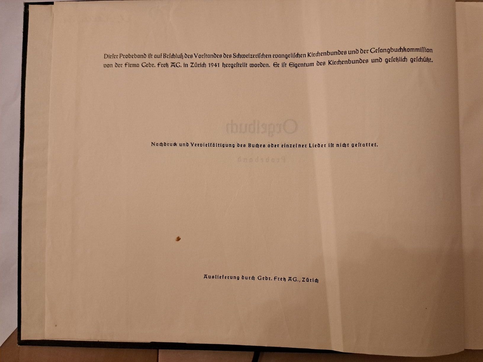 Libri: Orgelbuch der ev.-ref. Kirchen Schweiz,1941, Liederbuch – Usato da Zürich venduto da chusel 2