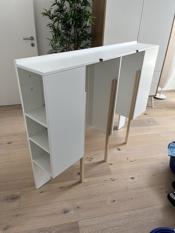 Bett Kopfteil mit Ablage, weiss, 140 cm 3