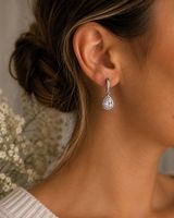 Orecchini pendenti color argento