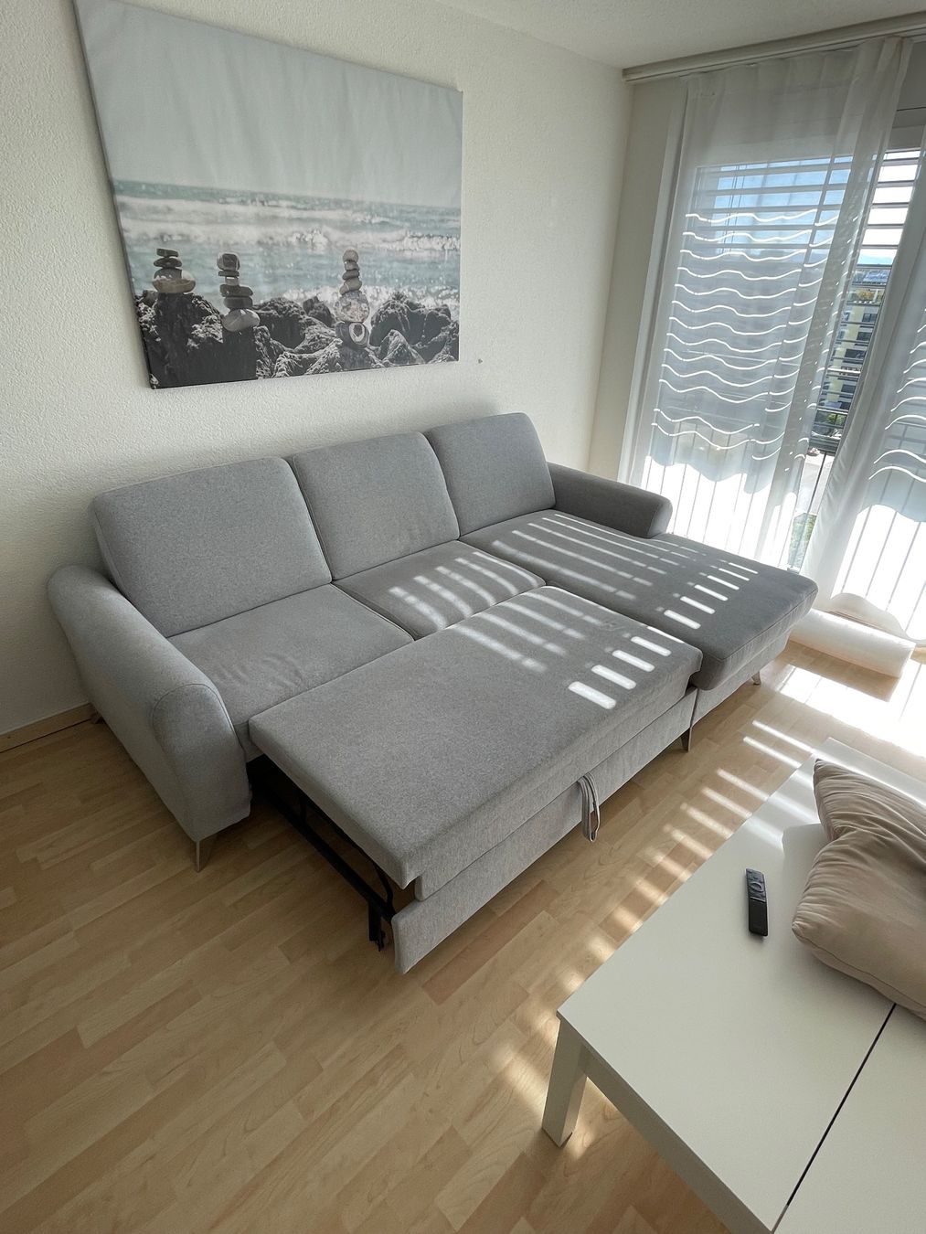 Sofas: Ecksofa in Flachgewebe Hellgrau – Gebraucht aus Regensdorf von Balotelli02
