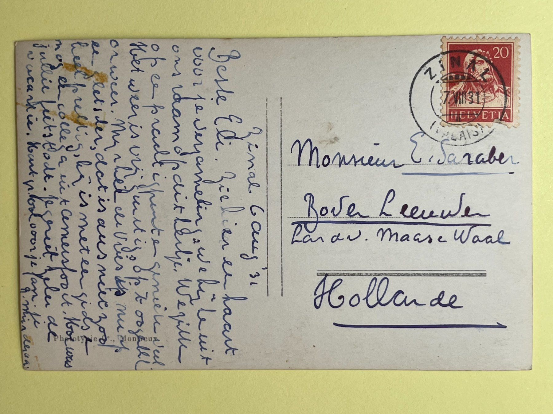Cartoline postali: Zinal - La Chapelle et le Besso – Usato da Steg VS venduto da danwer74 1