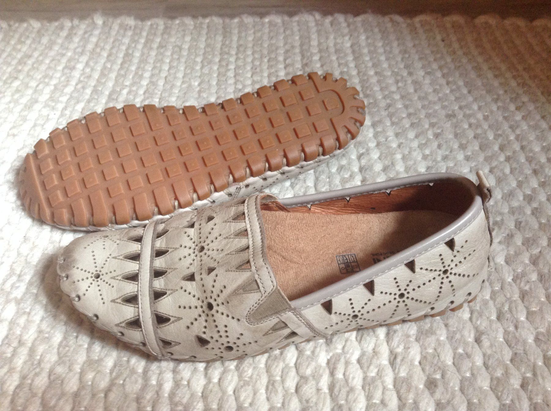 Damenschuhe: Echte GEMINI Leder Schuhe Ballerinas Halbschuhe Gr. 38 – Gebraucht aus Matten b. Interl von Sommerbrise12