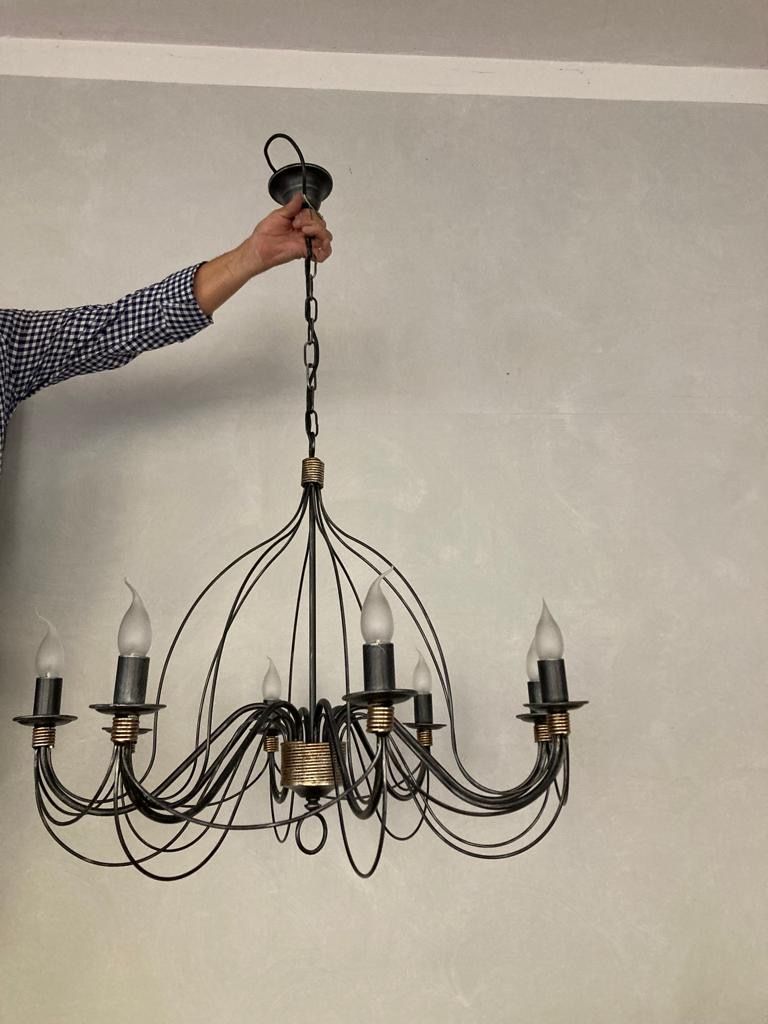 Lampadari & plafoniere: Lampada da soffitto in ferro anticato – Usato da Lugano venduto da Emi.2798