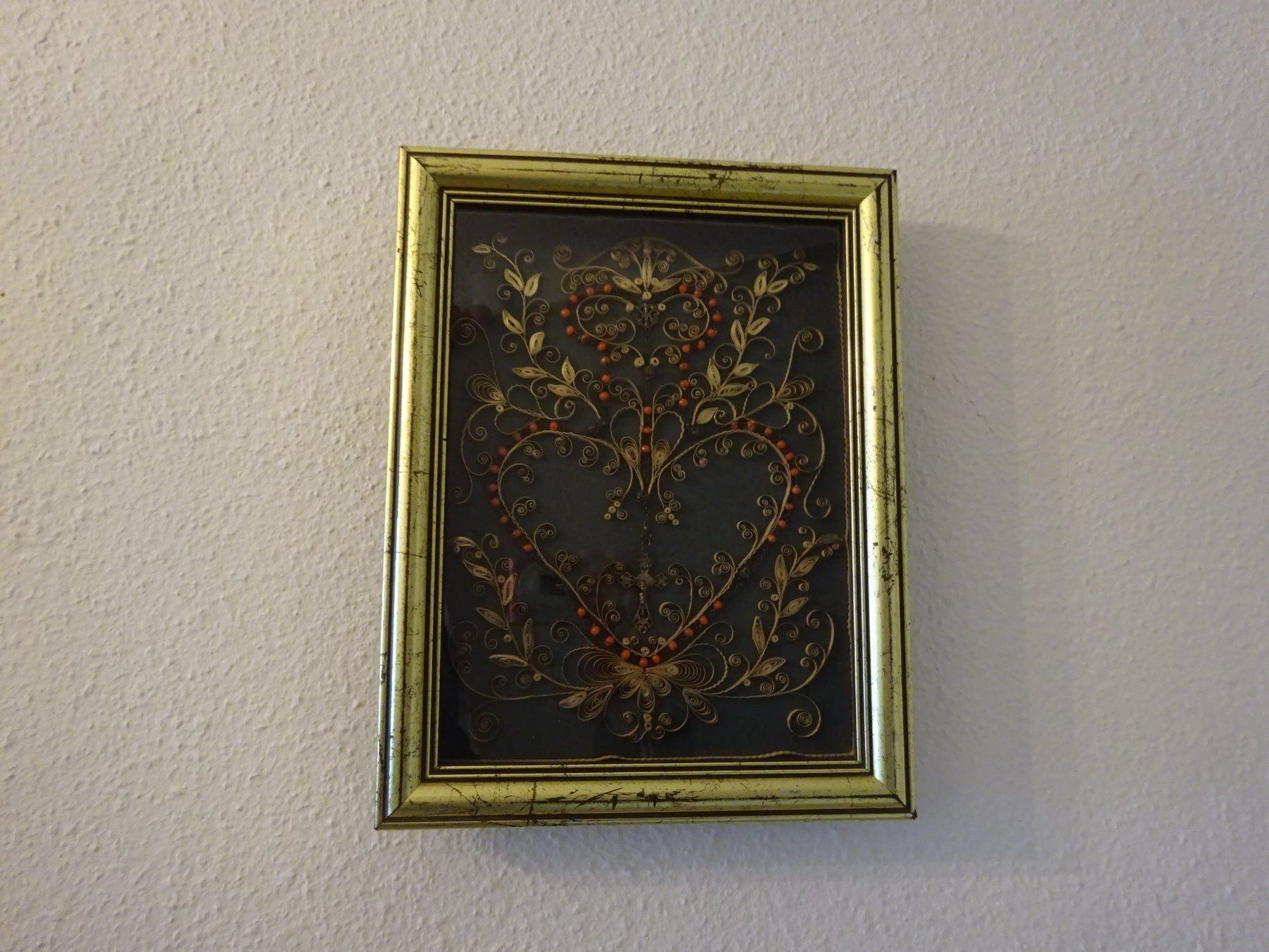 Foto & Immagini: Rosenkranzbild / Klosterarbeit – Usato da Esslingen venduto da eintagammeer 1