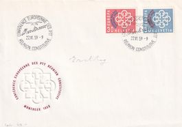 1959 Europäische Konferenz der PTT-Verwaltungen in Montreux