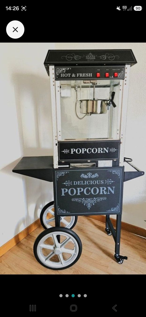 Küchengeräte: Professionelle Popcornmaschine mit Wagen – Gebraucht aus Wallisellen von BaronesseLea 2