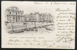 Postkarte Le Havre 1900 antik