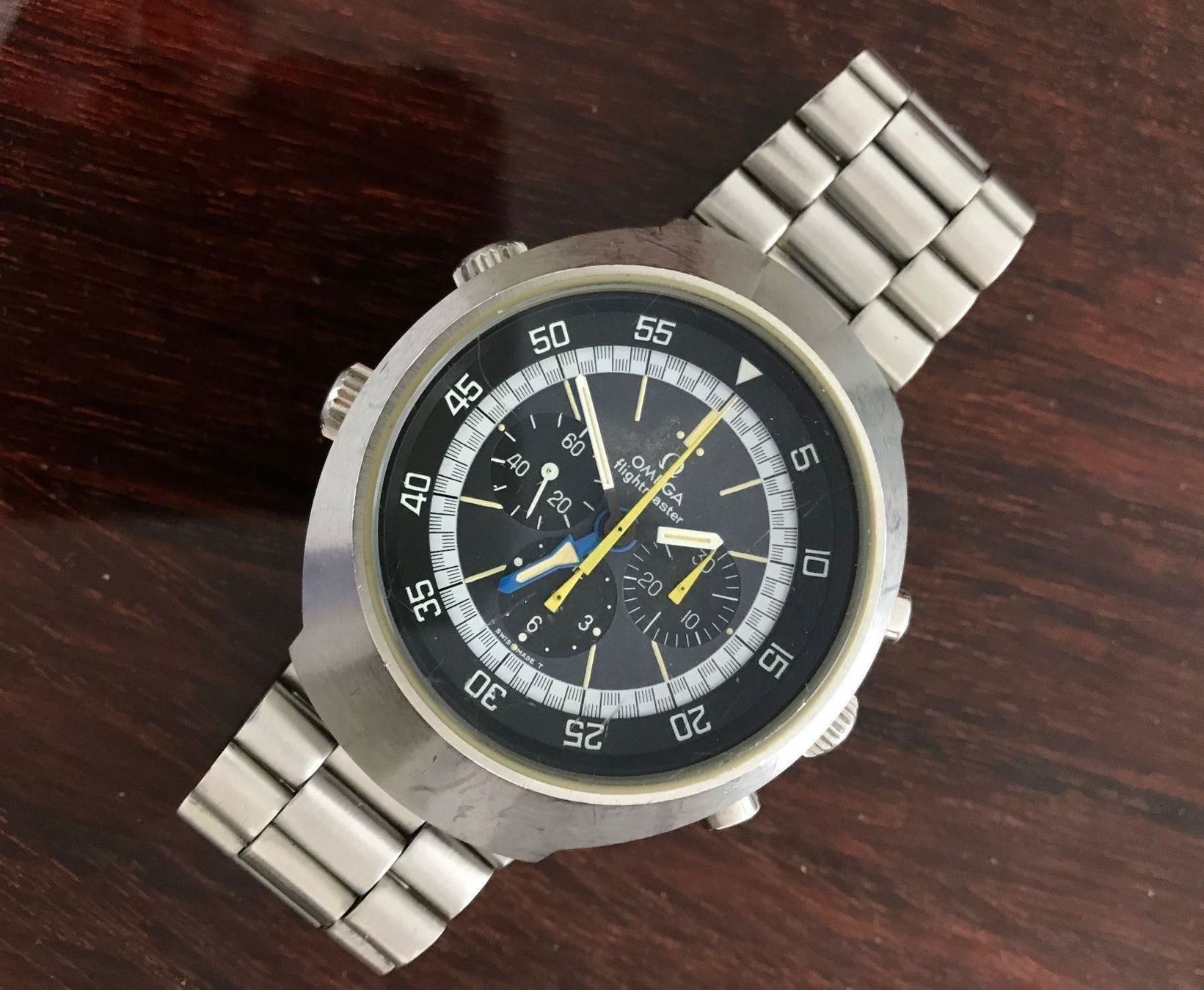 Omega Orologi: Omega Flightmaster Chronograph 145.036/145.013 – Usato da Morges venduto da Audemars07