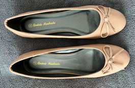 Andres Machado Ballarina Ballarinas Gr.46 soft beige