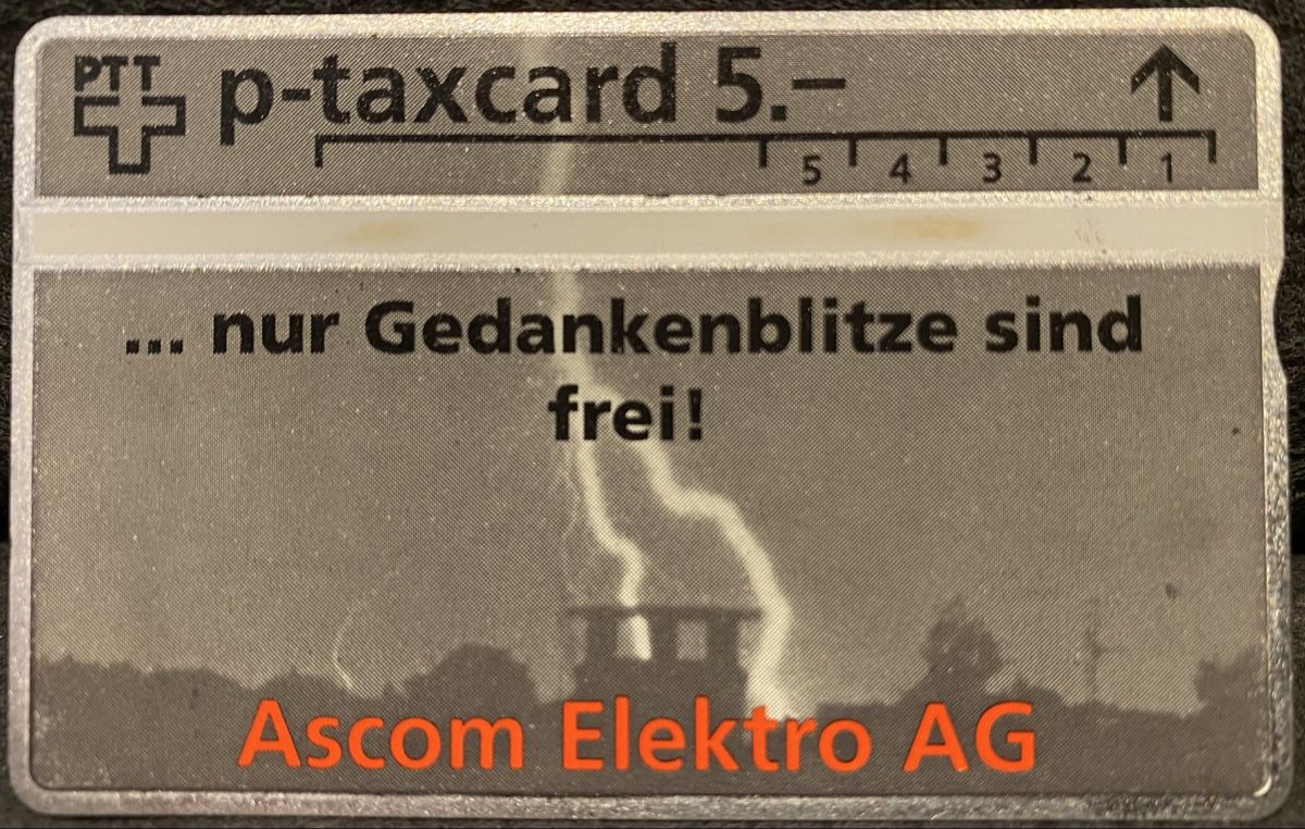 Schede telefoniche: P-taxcard – Usato da Lausanne venduto da babacard10