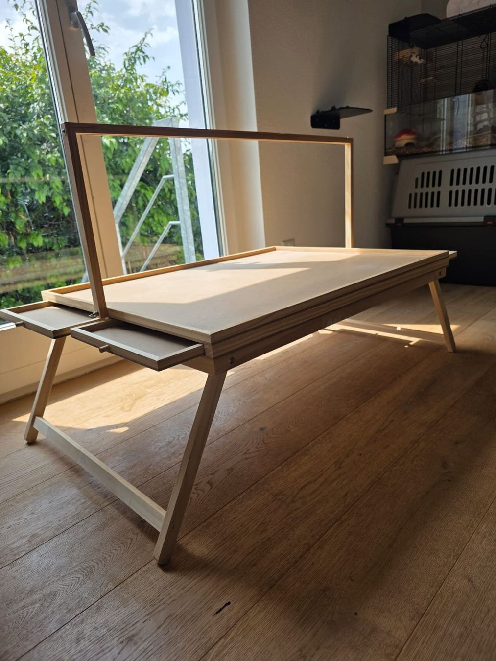 Tische: Puzzletisch mit Licht aus Holz – Gebraucht aus Wangen an der Aare von pat_2p5v
