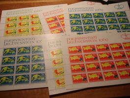 Liechtenstein, Bogensatz 1969, Sagen, ** + ET-o, +