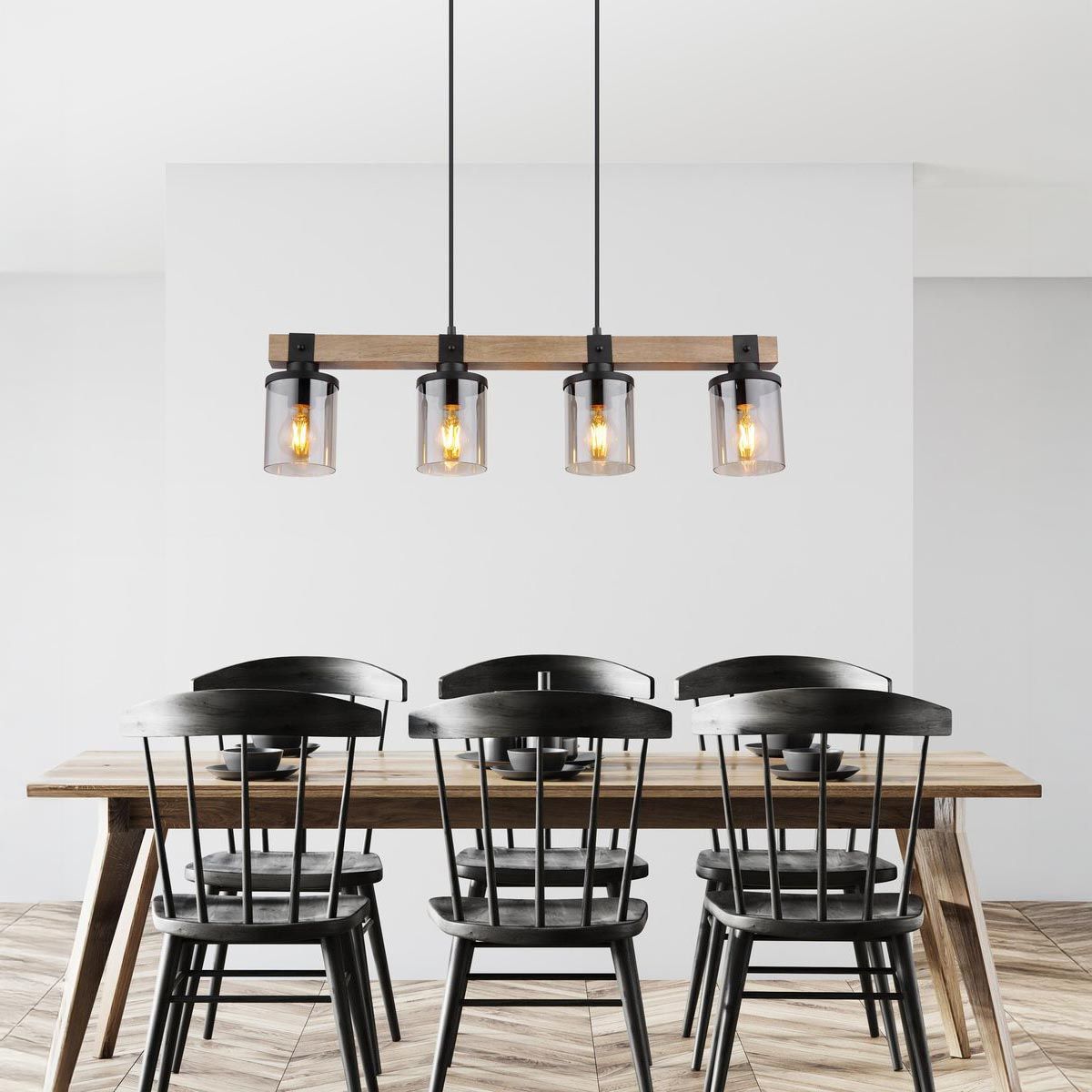 Lampadari & plafoniere: Pendelleuchte, Holz, Glas, 73 cm x 10 cm – Nuovo (secondo la descrizione) da Kreuzlingen venduto da Smart-Light