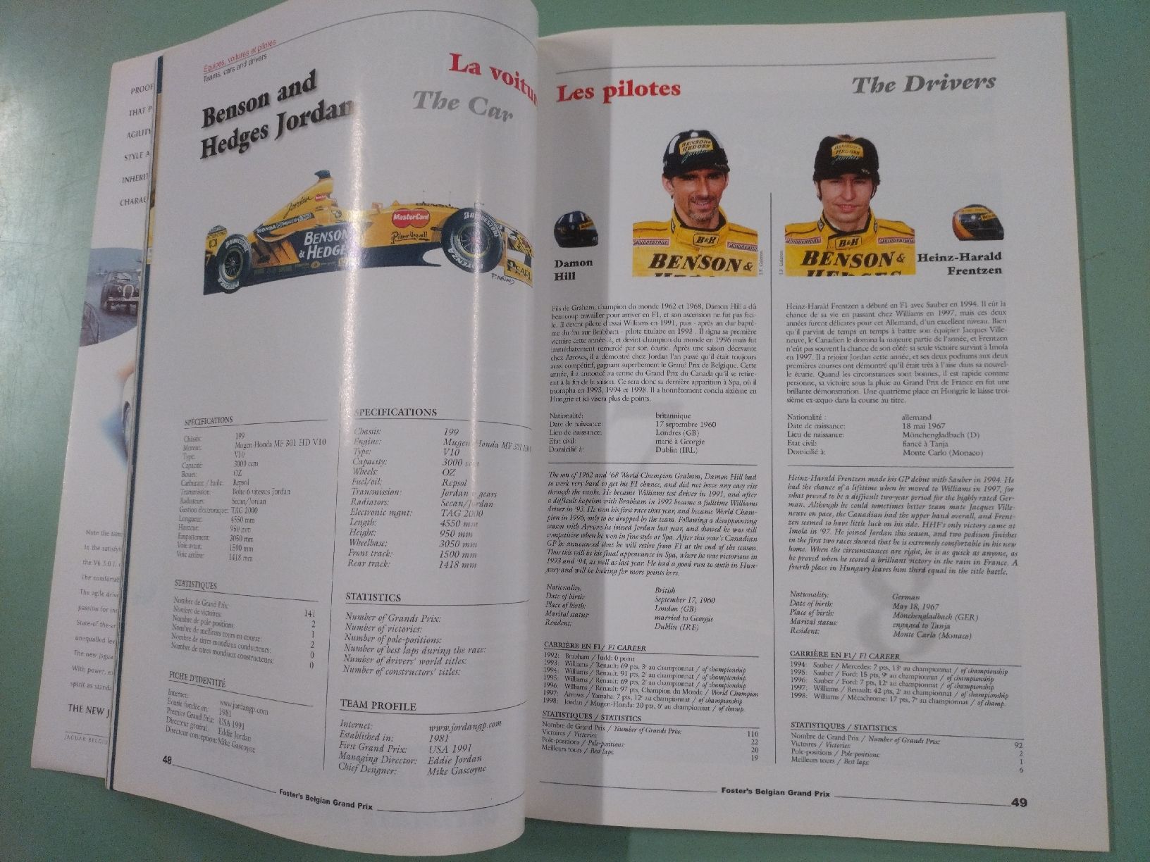 Libri: F1 Foster's Grand Prix Belgique 1999 - Programme – Difettoso da Farvagny-le-Grand venduto da LaCaverne 8