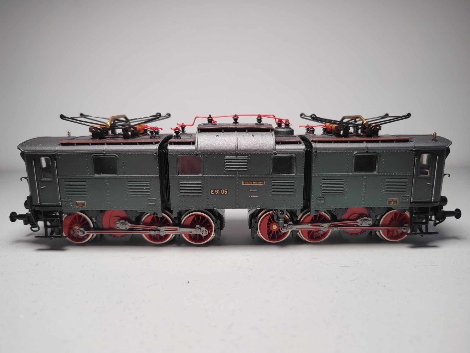 Modellini di ferrovie: Röwa 1405 E-Lok E91 Deutsche Reichsbahn – Nuovo e nell'imballaggio originale da Bachenbülach venduto da R.Mall 1