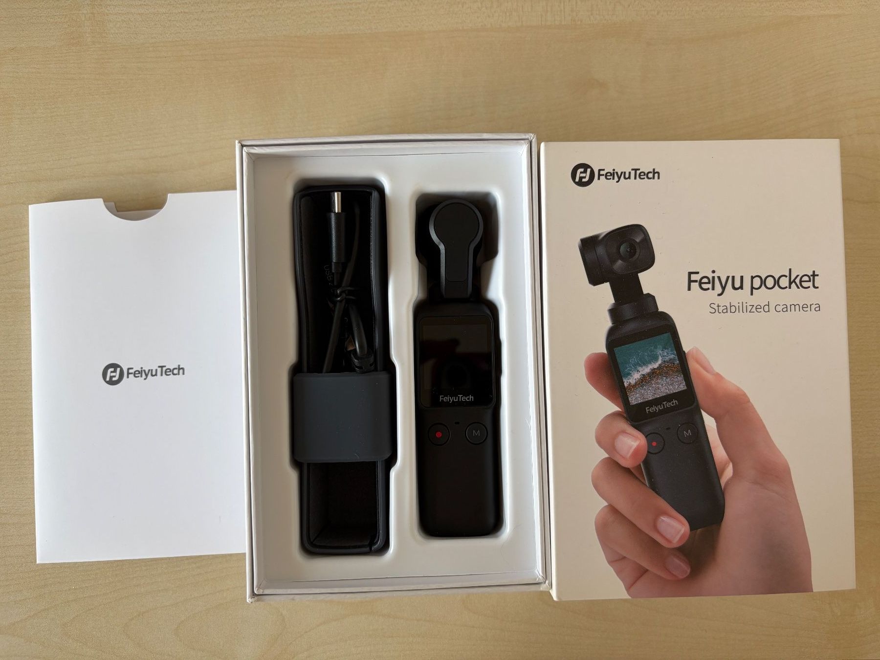Action Cam: Caméra stabilisée Feiyu pocket, boîte et accessoires – Nuovo e nell'imballaggio originale da Sierre venduto da car_mx25