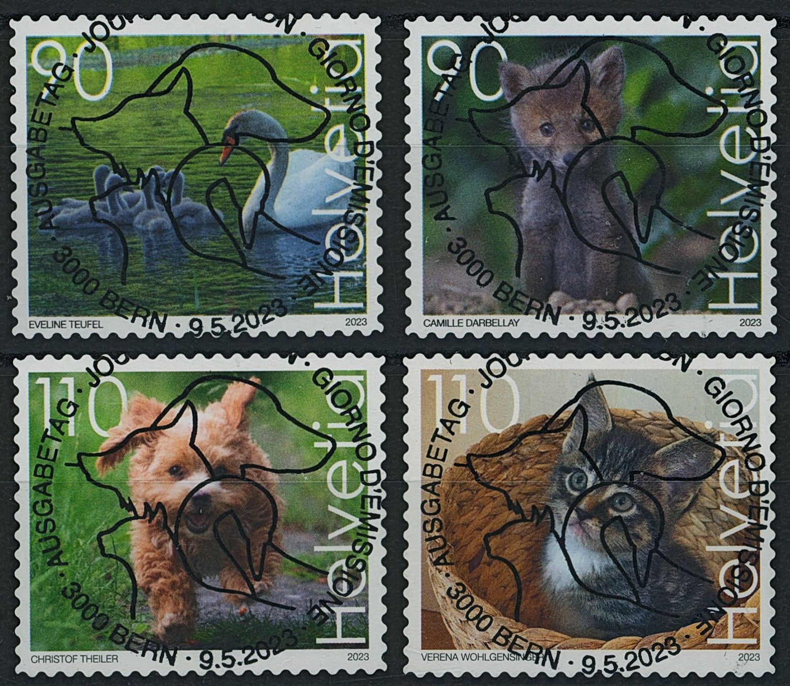 Tutti i francobolli: 2023 - Tiere - Ersttag Voll Stempel ET – Usato da Schindellegi venduto da leecollect