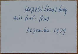 Leopold Lindtberg (1902-1984) Regisseur - signierte Karte