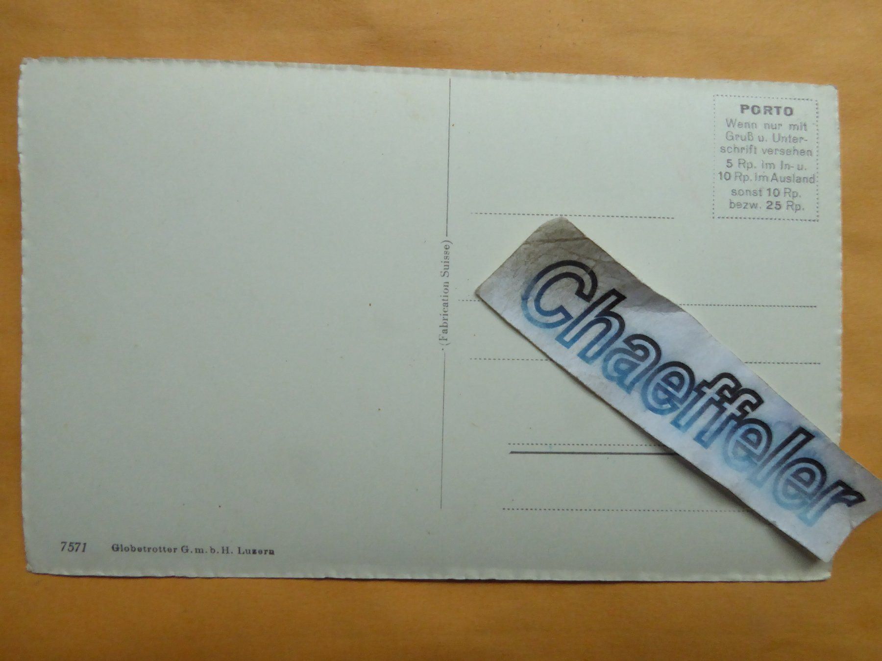 Cartoline postali: Wetterhorngruppe mit Engelhörner – Usato da Zürich venduto da Chaeffeler 1