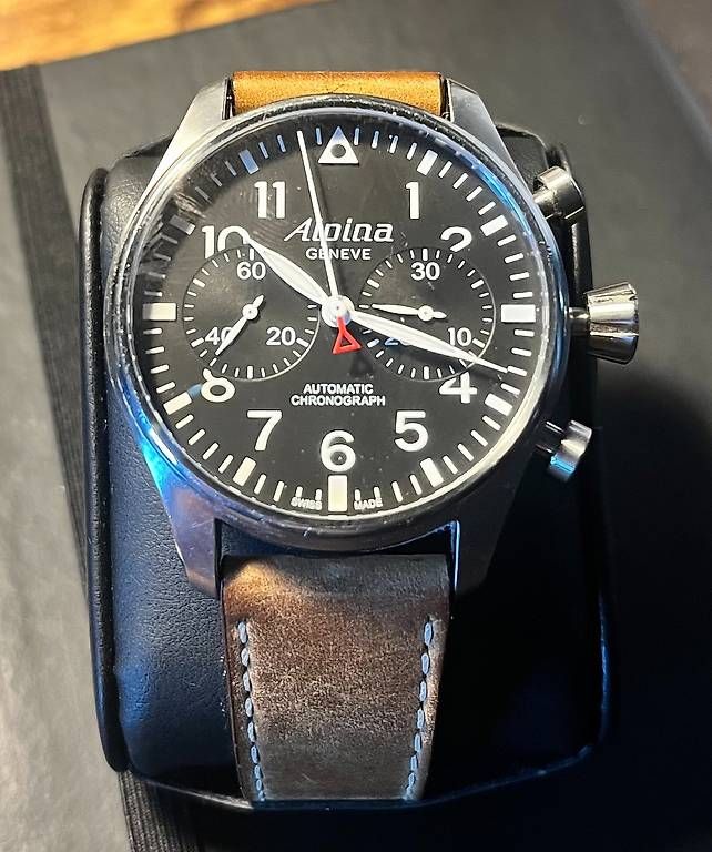 Alpina Orologi: Alpina Startimer Pilot Automatic Chrono. Limitée 0005/8888 – Usato da Crans VD venduto da falcata 2