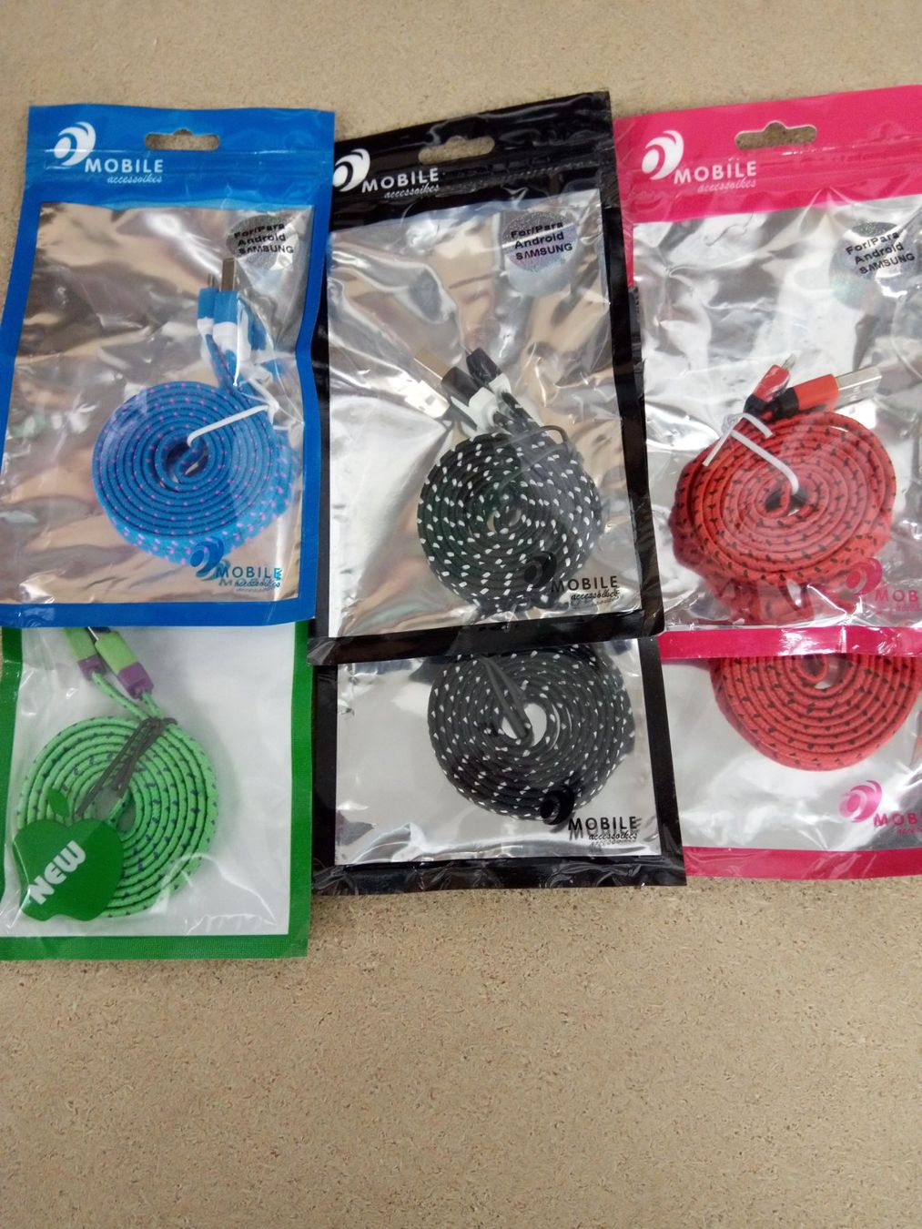 Kabel: microUSB zu USB Kabel, Nylon, flat, 1meter – Neu und originalverpackt aus Ermatingen von rik4rdo