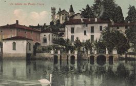 Ponte Tresa TI Lago di Lugano e chiesa