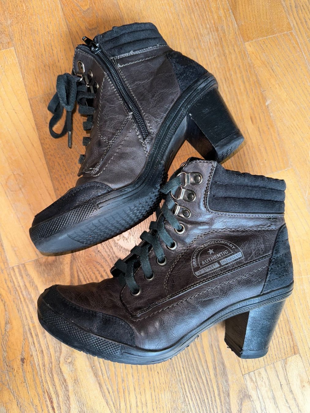 Scarpe da donna: Stiefeletten Absatzschuhe Schuhe mit Absatz , anthrazit 37 – Usato da Aesch ZH venduto da Goonies_1 2