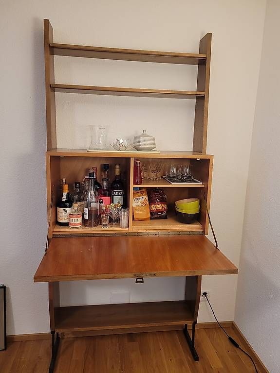 Scaffali: Mid century vintage Teak Regal/Bar – Usato da Grosshöchstetten venduto da kids04 2