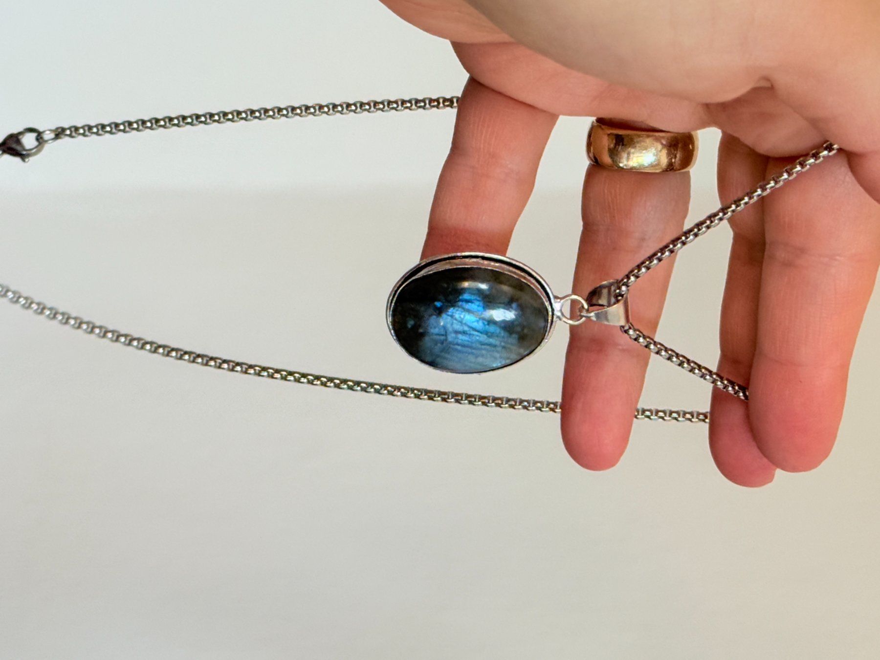 Catenine: Collier labradorite, élégant et tendance ✨ – Nuovo e nell'imballaggio originale da Genève venduto da AWWA 7