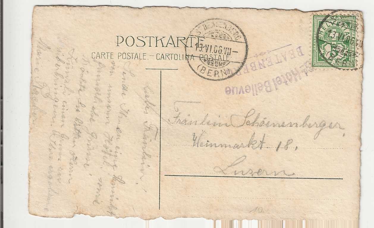 Cartes postales: St. Beatenberg, 1906, Litho – D'occasion à Spiez par Niesen20 1