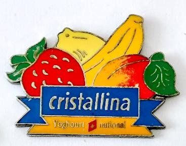 Plaketten & Abzeichen: Cristallina Joghurt  Pin – Gebraucht aus Pfäffikon ZH von Colacity