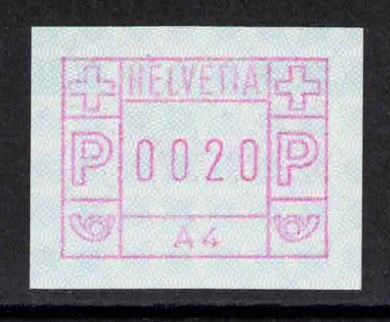 Alle Briefmarken: ATM A4 **, Kat.40.- – Neu (gemäss Beschreibung) aus Nuglar von Stamp88