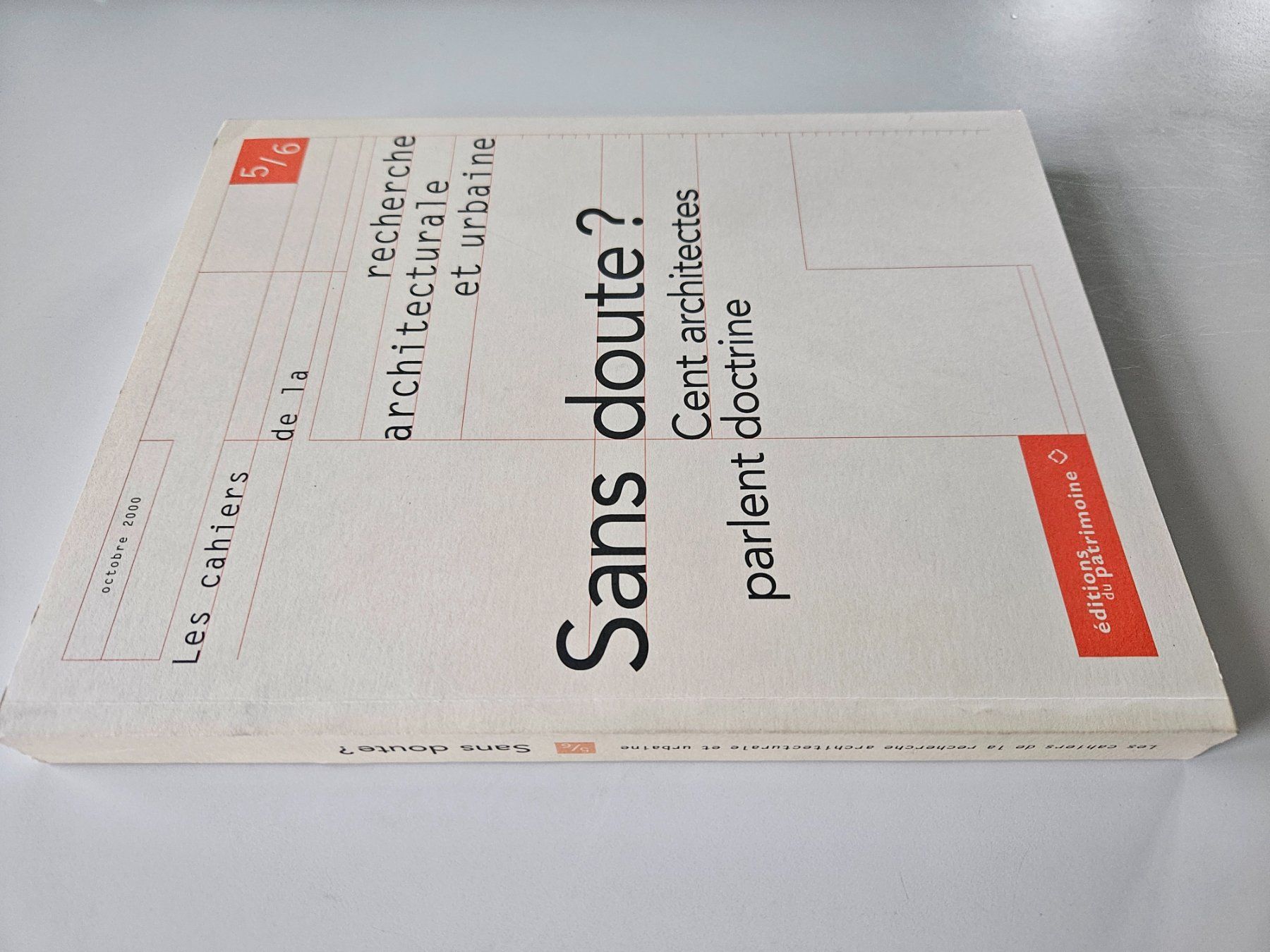 Livres: Sans doute ? Cent architectes parlent doctrine - 2000 – D'occasion à Echandens par annegug 4