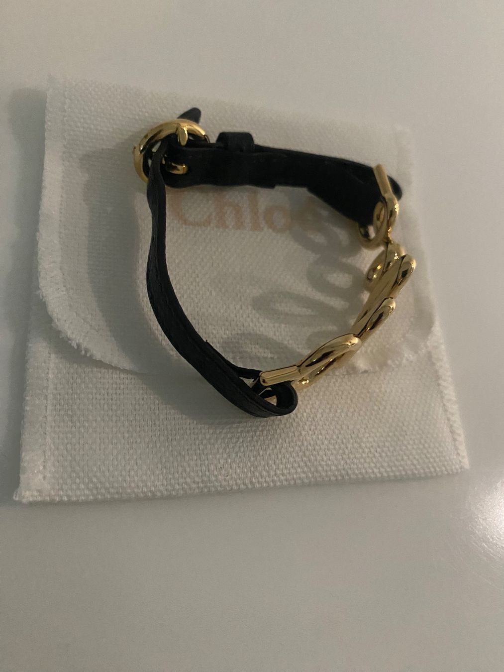 Chloé Armbänder & -reifen: Chloe Armband Neu Schwarz Leder – Neu (gemäss Beschreibung) aus Holderbank SO von SUS-2021 2