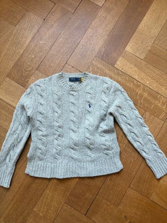 POLO Ralph Lauren. Pulli grau. Wolle und Kaschmir. etwa XS