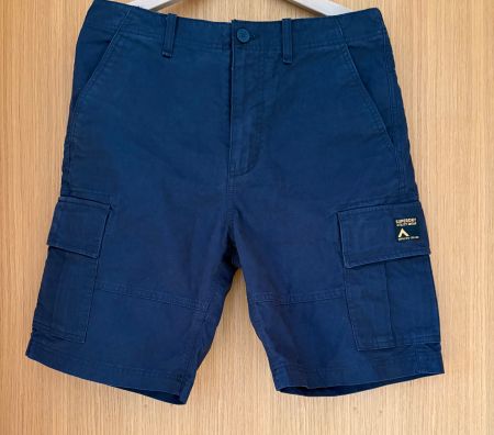 Superdry Vintage Heavy Cargo Shorts – Blau – Grösse 32