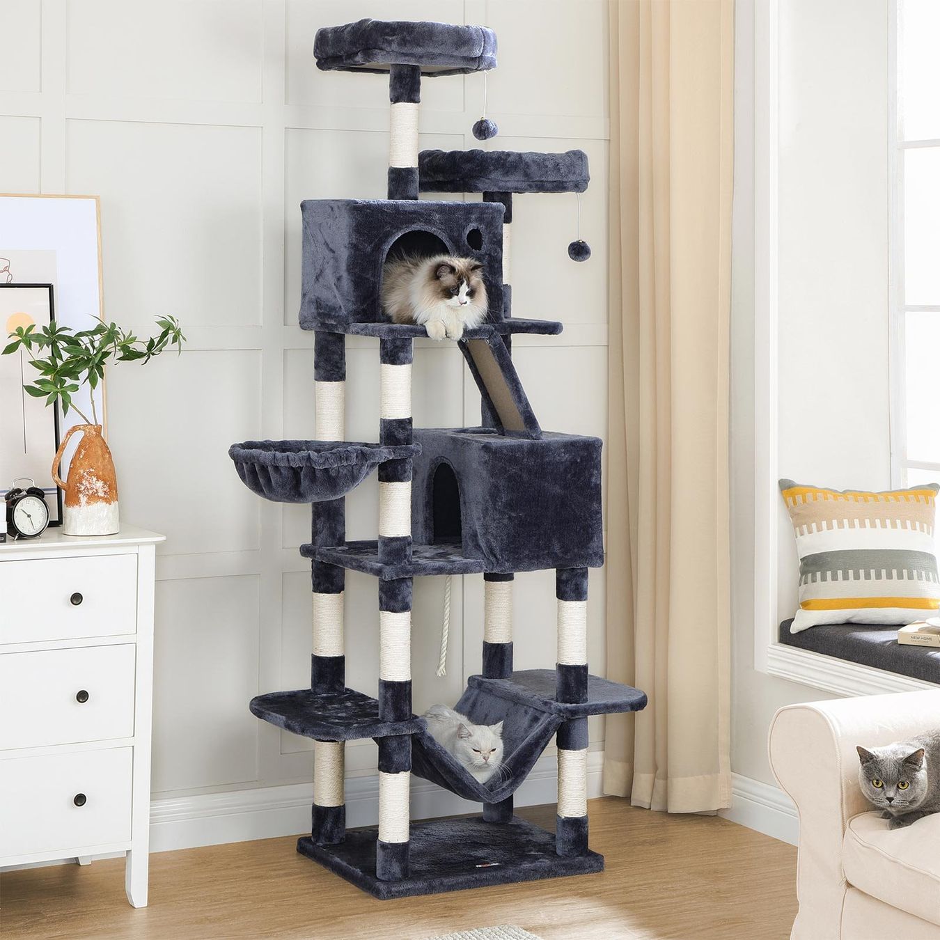 Katzenbaum - Kratzbaum: Kratzbaum XL Hoch Katzenbaum 206cm HERMES – Neu (gemäss Beschreibung) aus Lachen SZ von MAMORU-MOEBEL 1
