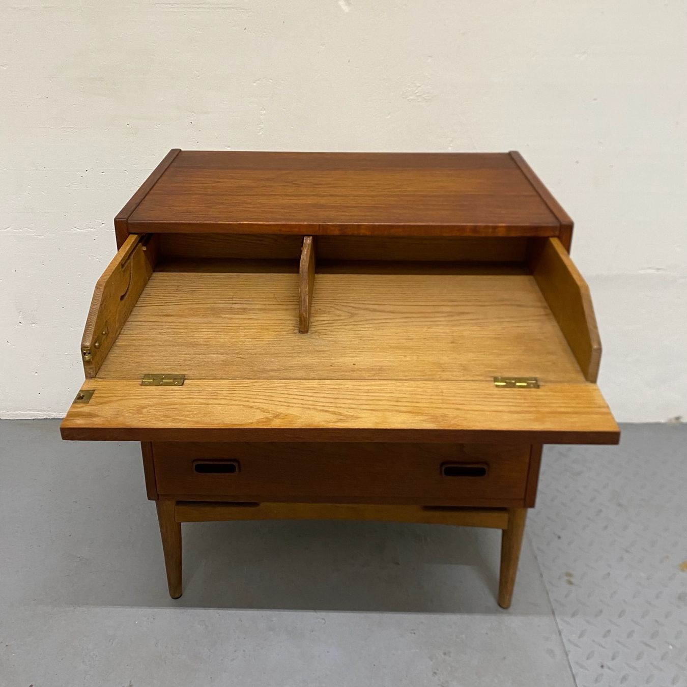 Cassettiere: Teak Kommode Sekretär Danisch MCM Vintage – Usato da Basel venduto da MidMod20C 5
