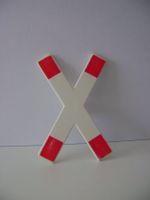 Playmobil - Andreaskreuz für Bahnübergang