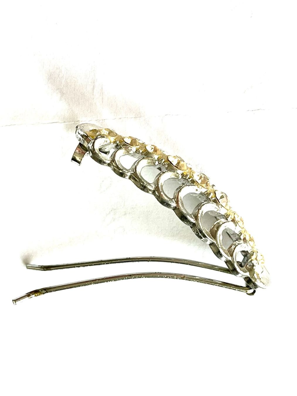 Accessori per capelli: Schöner Haarclip Strass silberfarben Similisteinchen – Nuovo (secondo la descrizione) da Adliswil venduto da eri.40 5