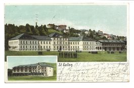 St. Gallen - Kreuzbleiche - Kaserne - Zeughaus  Militär 1912