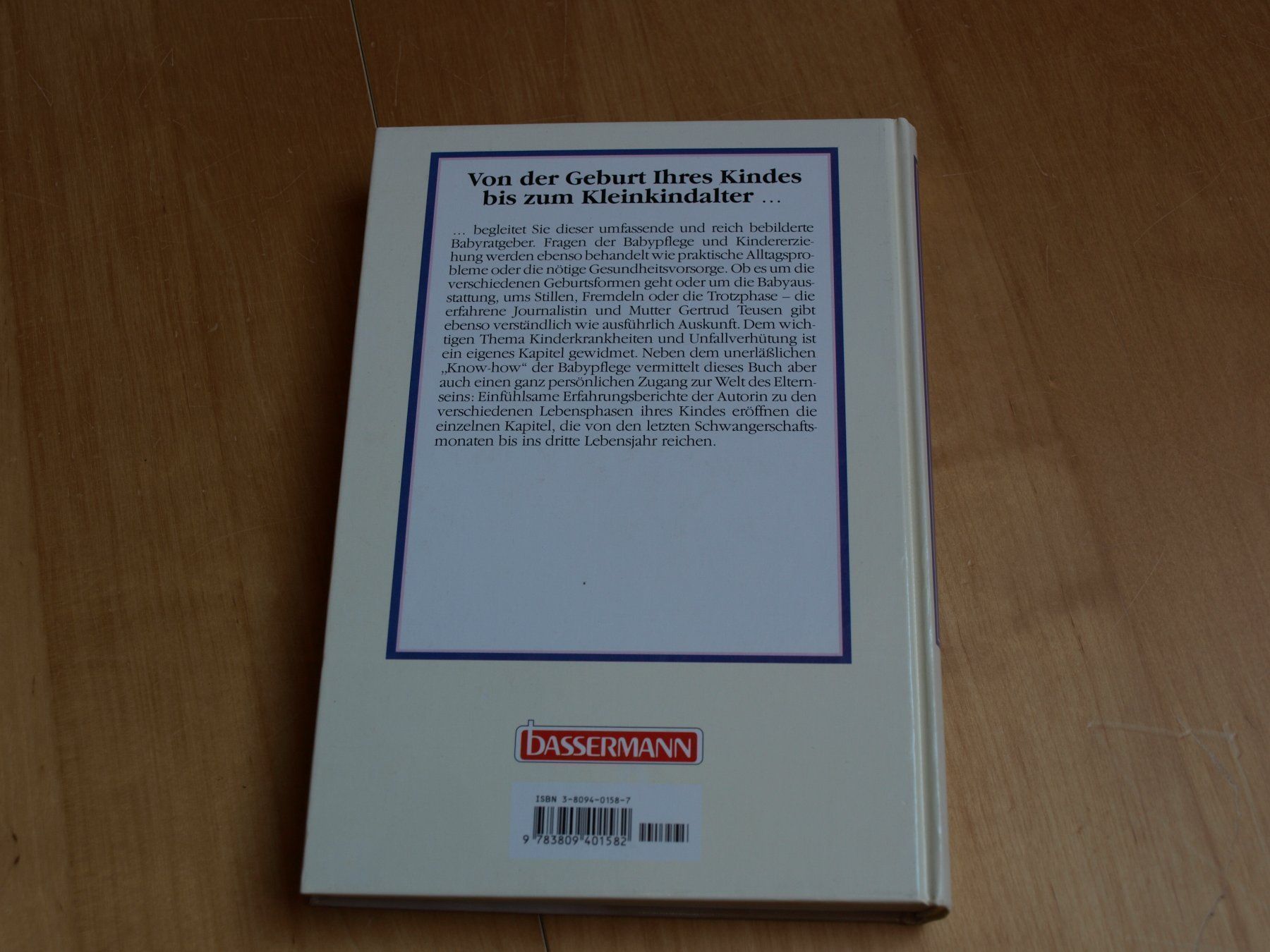 Libri: Das grosse Bassermann Babybuch – Usato da Unterkulm venduto da Poncho11 1