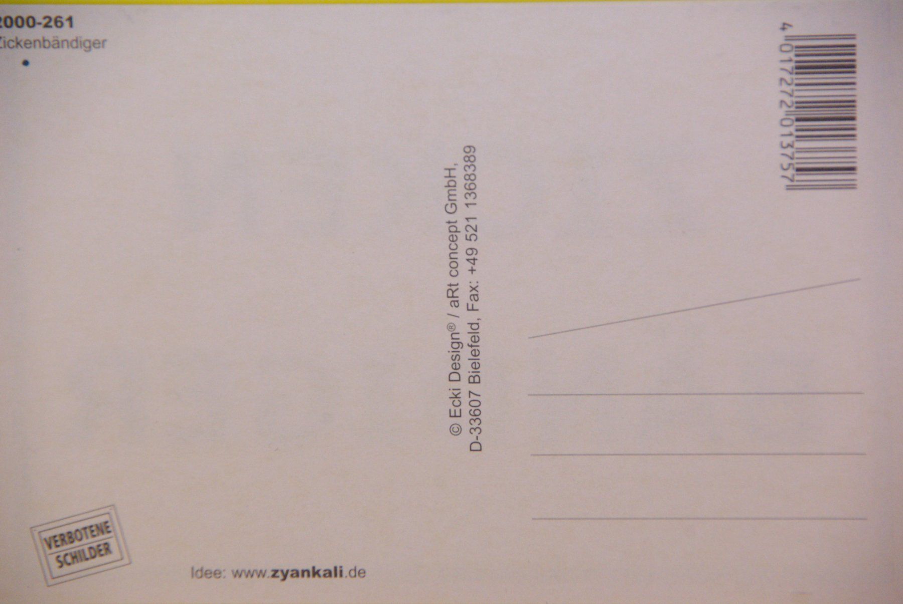 Insegne: ZICKEN BÄNDIGER - Schild - Postkarte – Nuovo (secondo la descrizione) da Herisau venduto da Cevianer1844 3
