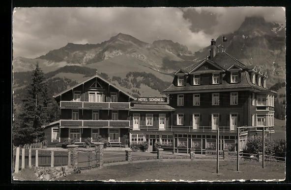 Ansichtskarten: Adelboden, Vorderansicht von Hotel Sch – Gebraucht aus Berlin von bartko-reher
