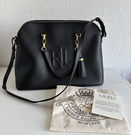 Ralph Lauren schwarz Leder NEU