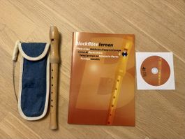 Blockflöten-Set für Einsteiger: Holzflöte, Lehrbuch & CD